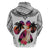 Polynesian Hoodie Dog Lover With Shiba Inu - Sunset At The Beach White Ver LT7 - Polynesian Pride