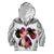 Polynesian Kid Hoodie Dog Lover With Shiba Inu - Sunset At The Beach White Ver LT7 Zip Hoodie White - Polynesian Pride