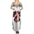 Polynesian Summer Maxi Dress Dog Lover With Shiba Inu - Sunset At The Beach White Ver LT7 - Polynesian Pride