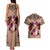 Polynesian Couples Matching Tank Maxi Dress and Hawaiian Shirt Dog Lover With Shiba Inu - Sunset At The Beach Brown Ver LT7 - Polynesian Pride