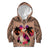 Polynesian Kid Hoodie Dog Lover With Shiba Inu - Sunset At The Beach Brown Ver LT7 Hoodie Brown - Polynesian Pride