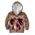 Polynesian Kid Hoodie Dog Lover With Shiba Inu - Sunset At The Beach Brown Ver LT7 Zip Hoodie Brown - Polynesian Pride