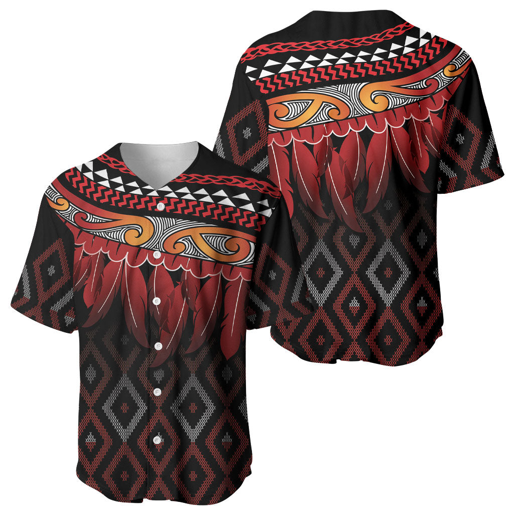 Aotearoa Maori Ngapuhi Iwi Baseball Jersey Korowai Tukutuku Kaokao Motifs