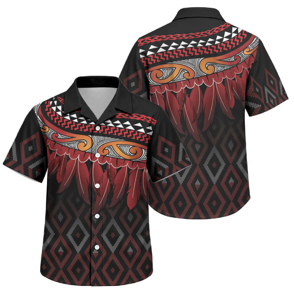 Aotearoa Maori Ngapuhi Iwi Family Matching Summer Maxi Dress and Hawaiian Shirt Korowai Tukutuku Kaokao Motifs