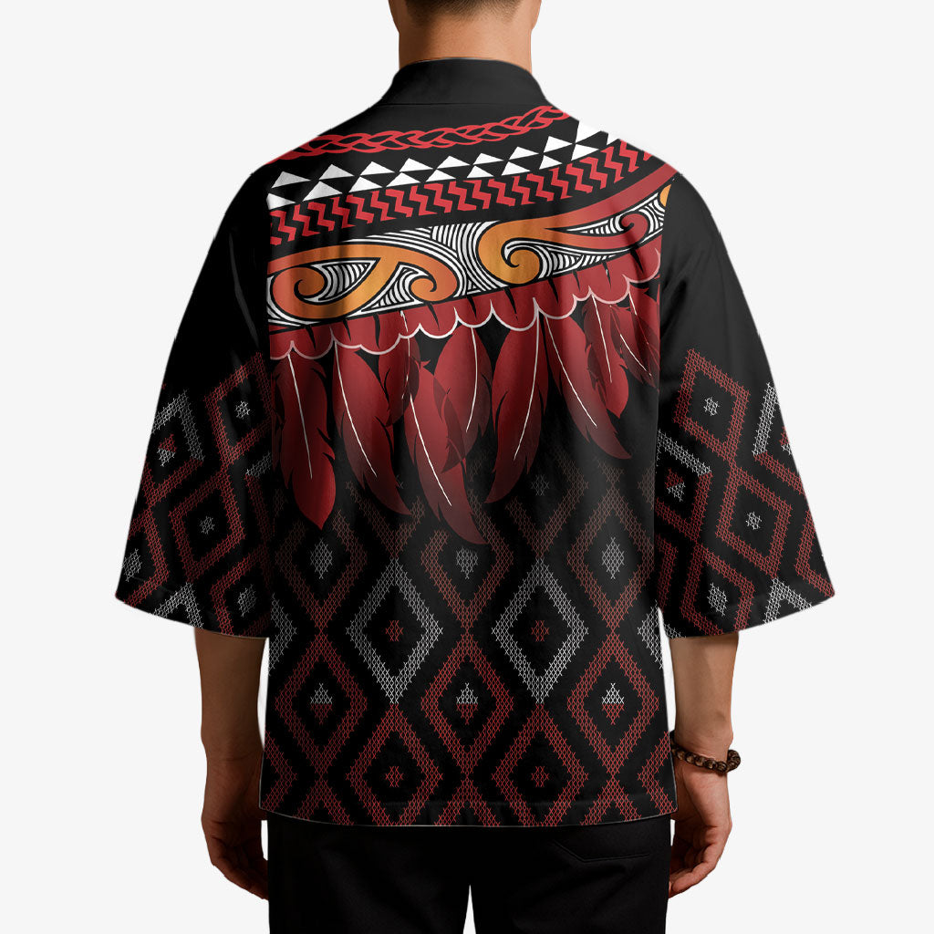Aotearoa Maori Ngapuhi Iwi Kimono Korowai Tukutuku Kaokao Motifs