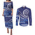 Queen Salote College 100th Anniversary Couples Matching Puletasi and Long Sleeve Button Shirt QSC Royal Girls - Polynesian Pride