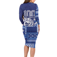 Queen Salote College 100th Anniversary Family Matching Long Sleeve Bodycon Dress and Hawaiian Shirt QSC Royal Girls - Polynesian Pride