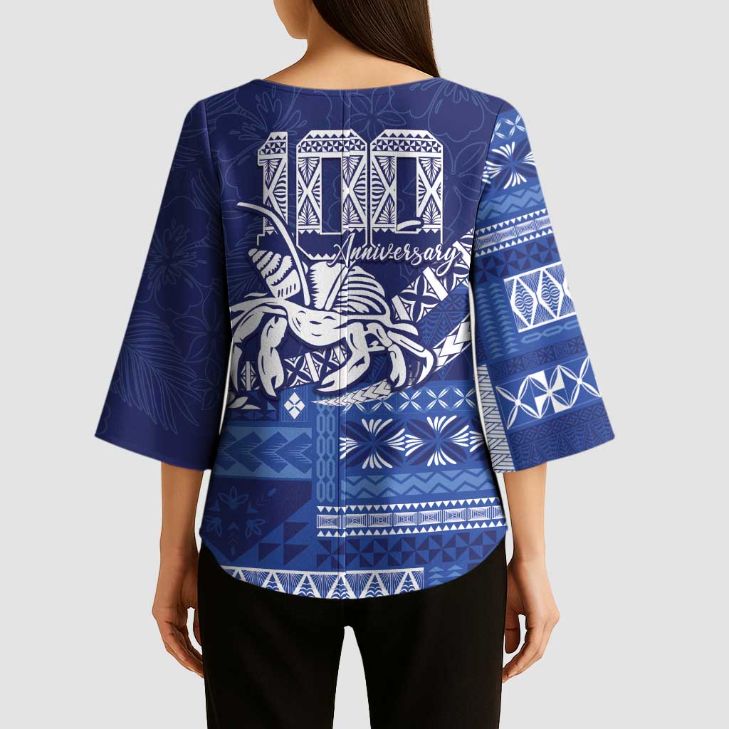 Queen Salote College 100th Anniversary Kimono Sleeve Blouse QSC Royal Girls - Polynesian Pride
