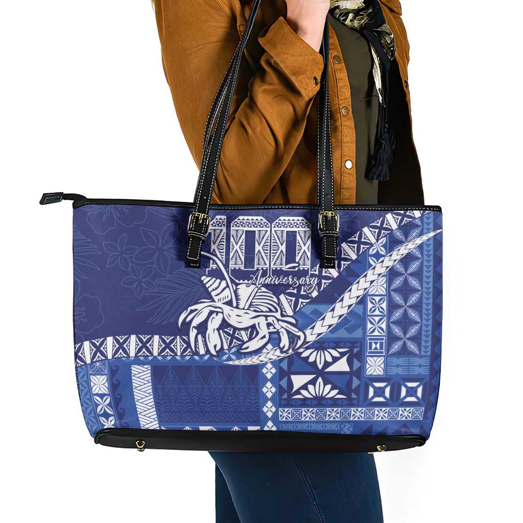 Queen Salote College 100th Anniversary Leather Tote Bag QSC Royal Girls - Polynesian Pride