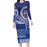 Queen Salote College 100th Anniversary Long Sleeve Bodycon Dress QSC Royal Girls - Polynesian Pride