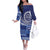 Queen Salote College 100th Anniversary Off The Shoulder Long Sleeve Dress QSC Royal Girls - Polynesian Pride
