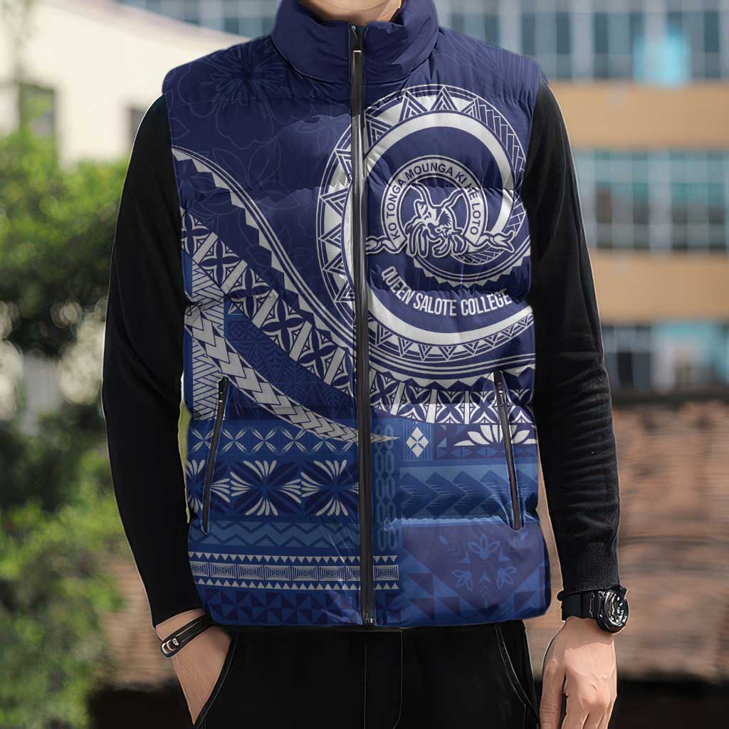 Queen Salote College 100th Anniversary Sleeveless Puffer Jacket QSC Royal Girls - Polynesian Pride