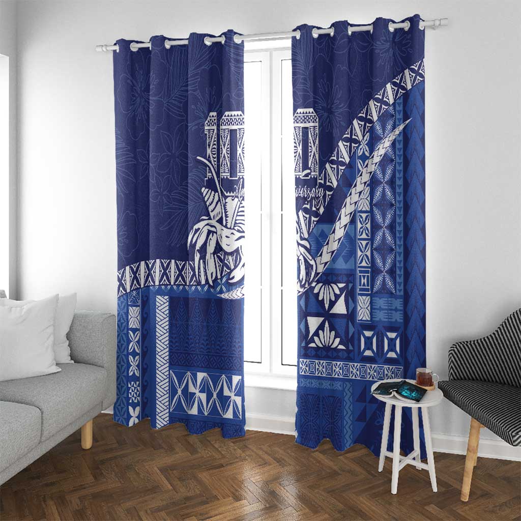 Queen Salote College 100th Anniversary Window Curtain QSC Royal Girls - Polynesian Pride