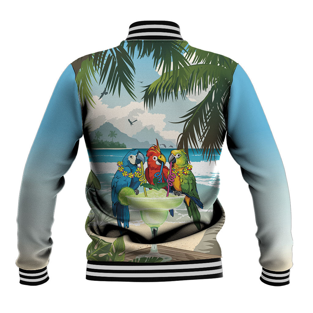 Wish You A Merry Martini Christmas Baseball Jacket Cocktail Parrot-dise LT7 - Polynesian Pride