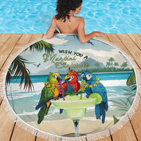 Wish You A Merry Martini Christmas Beach Blanket Cocktail Parrot-dise LT7 - Polynesian Pride