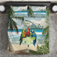 Wish You A Merry Martini Christmas Bedding Set Cocktail Parrot-dise LT7 Multicolor - Polynesian Pride