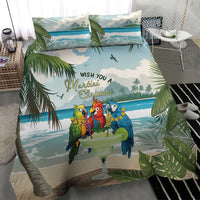 Wish You A Merry Martini Christmas Bedding Set Cocktail Parrot-dise LT7 - Polynesian Pride