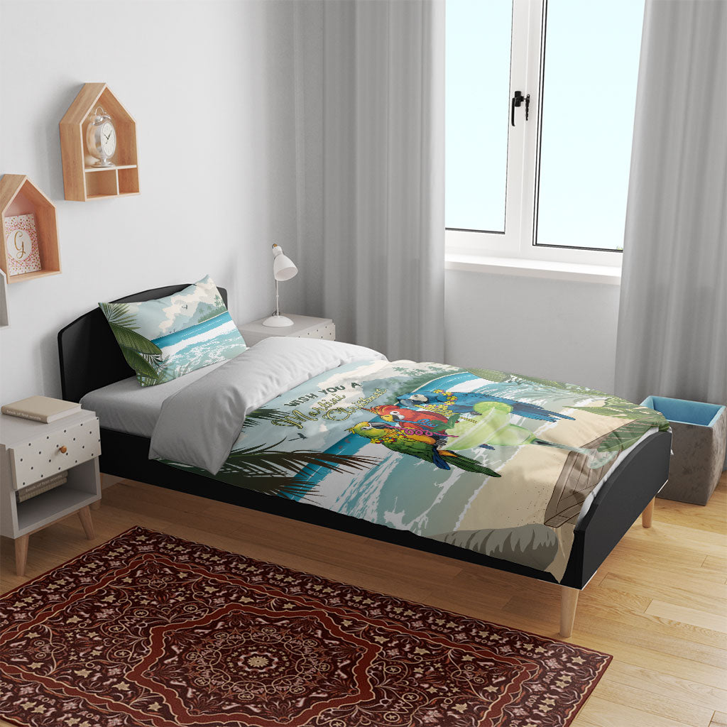 Wish You A Merry Martini Christmas Bedding Set Cocktail Parrot-dise LT7 - Polynesian Pride