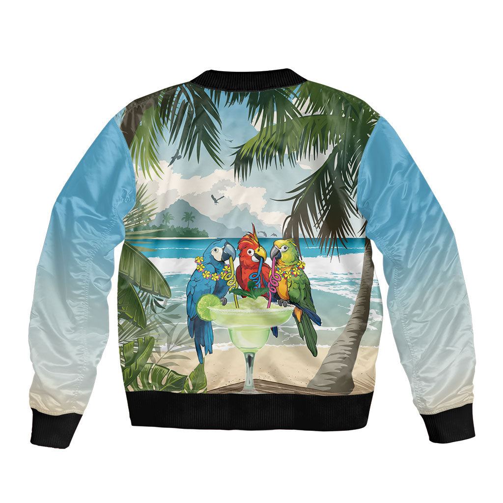 Wish You A Merry Martini Christmas Bomber Jacket Cocktail Parrot-dise LT7 - Polynesian Pride