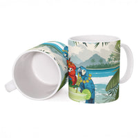 Wish You A Merry Martini Christmas Ceramic Mug Cocktail Parrot-dise