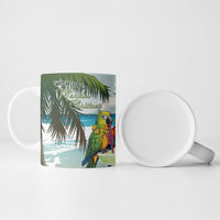 Wish You A Merry Martini Christmas Ceramic Mug Cocktail Parrot-dise