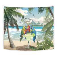 Wish You A Merry Martini Christmas Tapestry Cocktail Parrot-dise LT7 - Polynesian Pride