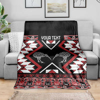 Personalised Taniko Motifs Aotearoa Blanket Waitangi Kowhaiwhai Kiwi LT7 - Polynesian Pride