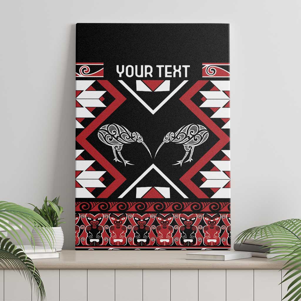 Personalised Taniko Motifs Aotearoa Canvas Wall Art Waitangi Kowhaiwhai Kiwi LT7 - Polynesian Pride