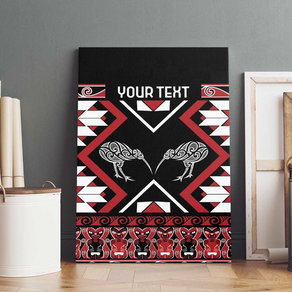 Personalised Taniko Motifs Aotearoa Canvas Wall Art Waitangi Kowhaiwhai Kiwi LT7 - Polynesian Pride