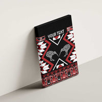 Personalised Taniko Motifs Aotearoa Canvas Wall Art Waitangi Kowhaiwhai Kiwi LT7 - Polynesian Pride