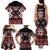 Personalised Taniko Motifs Aotearoa Family Matching Tank Maxi Dress and Hawaiian Shirt Waitangi Kowhaiwhai Kiwi