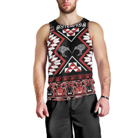 Personalised Taniko Motifs Aotearoa Men Tank Top Waitangi Kowhaiwhai Kiwi LT7 - Polynesian Pride
