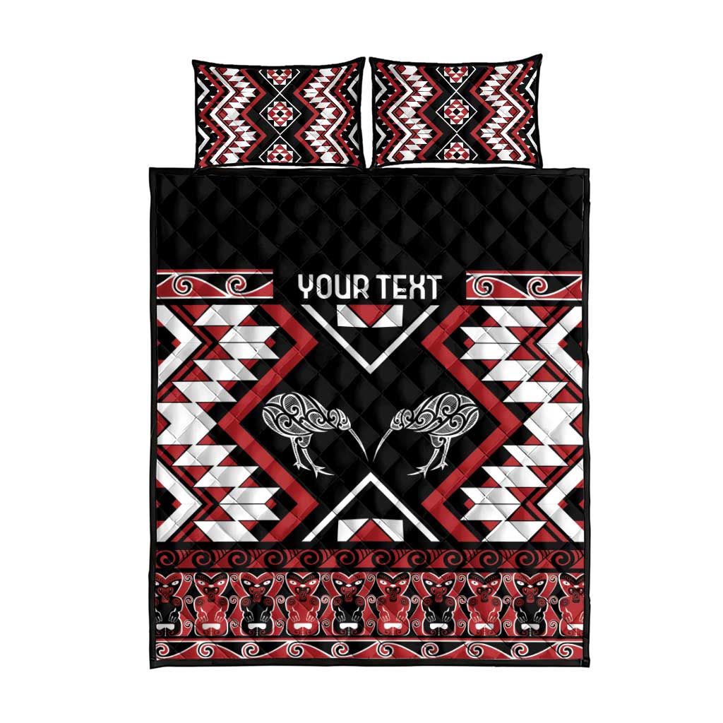 Personalised Taniko Motifs Aotearoa Quilt Bed Set Waitangi Kowhaiwhai Kiwi LT7 - Polynesian Pride
