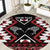 Personalised Taniko Motifs Aotearoa Round Carpet Waitangi Kowhaiwhai Kiwi