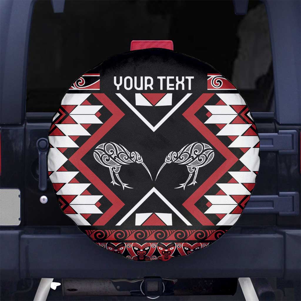 Personalised Taniko Motifs Aotearoa Spare Tire Cover Waitangi Kowhaiwhai Kiwi LT7 - Polynesian Pride