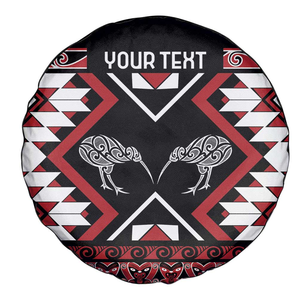 Personalised Taniko Motifs Aotearoa Spare Tire Cover Waitangi Kowhaiwhai Kiwi LT7 - Polynesian Pride