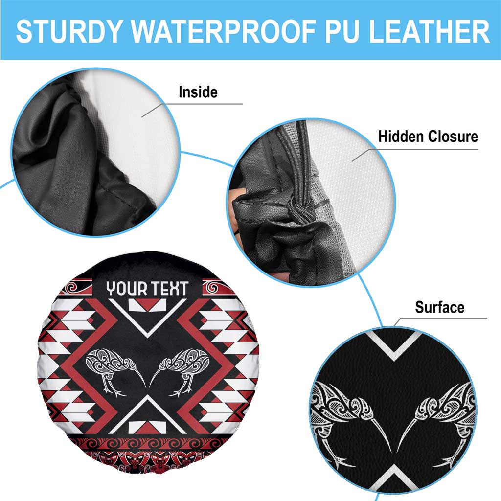 Personalised Taniko Motifs Aotearoa Spare Tire Cover Waitangi Kowhaiwhai Kiwi LT7 - Polynesian Pride