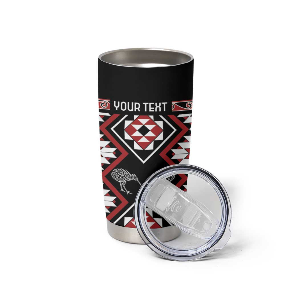 Personalised Taniko Motifs Aotearoa Tumbler Cup Waitangi Kowhaiwhai Kiwi LT7 - Polynesian Pride