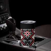 Personalised Taniko Motifs Aotearoa Tumbler Cup Waitangi Kowhaiwhai Kiwi LT7 - Polynesian Pride