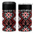 Personalised Aotearoa Waitangi 4 in 1 Can Cooler Tumbler Taniko Motifs - Mania Gecko