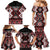 Personalised Aotearoa Waitangi Family Matching Mermaid Dress and Hawaiian Shirt Taniko Motifs - Mania Gecko