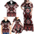 Personalised Aotearoa Waitangi Family Matching Off Shoulder Maxi Dress and Hawaiian Shirt Taniko Motifs - Mania Gecko