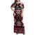 Personalised Aotearoa Waitangi Family Matching Off Shoulder Maxi Dress and Hawaiian Shirt Taniko Motifs - Mania Gecko