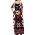 Personalised Aotearoa Waitangi Family Matching Off Shoulder Maxi Dress and Hawaiian Shirt Taniko Motifs - Mania Gecko