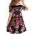 Personalised Aotearoa Waitangi Family Matching Short Sleeve Bodycon Dress and Hawaiian Shirt Taniko Motifs - Mania Gecko