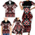 Personalised Aotearoa Waitangi Family Matching Short Sleeve Bodycon Dress and Hawaiian Shirt Taniko Motifs - Mania Gecko