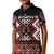 Personalised Aotearoa Waitangi Kid Polo Shirt Taniko Motifs - Mania Gecko