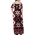 Personalised Aotearoa Waitangi Off Shoulder Maxi Dress Taniko Motifs - Mania Gecko