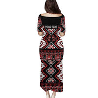 Personalised Aotearoa Waitangi Puletasi Taniko Motifs - Mania Gecko LT7 - Polynesian Pride