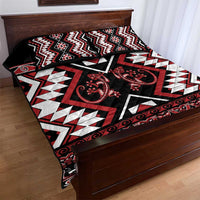 Personalised Aotearoa Waitangi Quilt Bed Set Taniko Motifs - Mania Gecko LT7 - Polynesian Pride